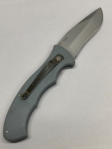 Super Knife Gray Tactical Plain Edged Folding Knife C-019GY - Picture 6 of 20