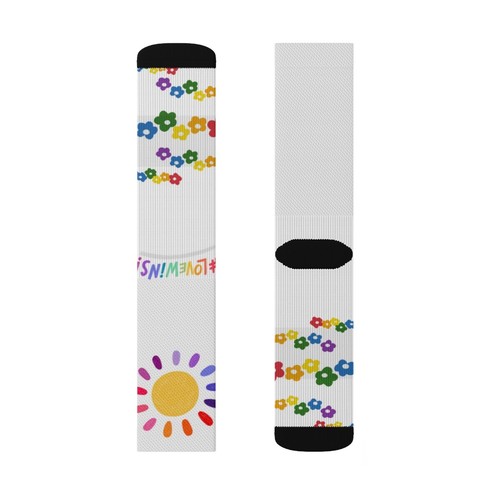Love is Love Pride Sublimation Socks - Picture 5 of 13