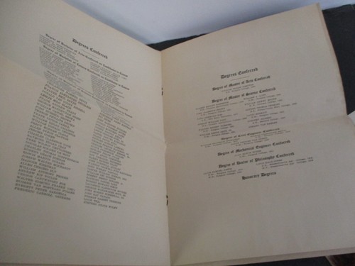 1922 RUTGERS UNIVERSITY lotto iniziale, programma, trapano mostra, invito - Foto 4 di 4