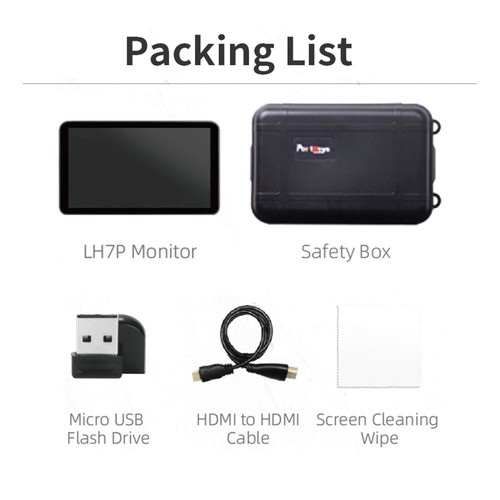 PortKeys LH7P 7" Wireless Camara Control Video Monitor 1000nit  Touch Screen IPS - Picture 4 of 15