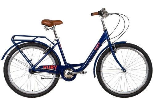 Fahrrad Trekking City Damen 26" Stadt Gepäckträger Aluminium Blau RH 43 cm - Bild 2 von 3