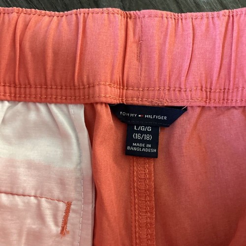 Tommy Hilfiger Quick Dry Swim Trunks Boy's Size Large Coral Salmon NEW - Picture 5 of 9