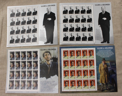 US Postage Stamps - 15 Sheets (300 Stamps) Music, Actors, Movies, Monsters - Picture 4 of 4