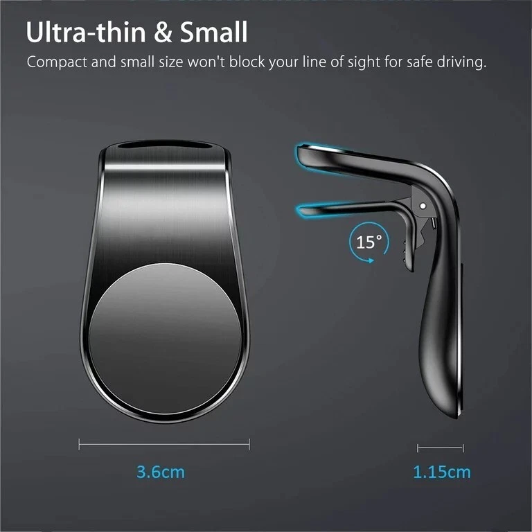 360°Car Holder Windshield Dashboard Magnetic Mount Bracket For Cell Phone iPhone - Image 3 of 4