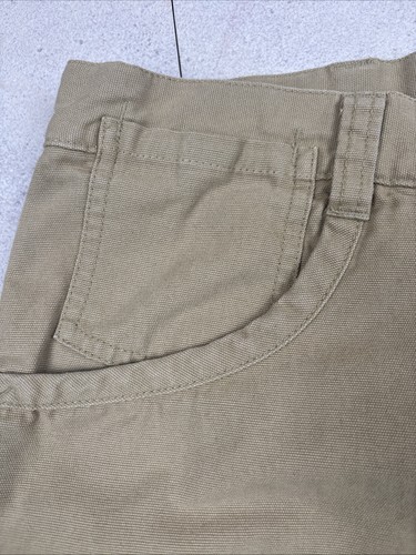 REI Trail Shorts Herren 42 Khaki - Bio Baumwolle - Wandern Outdoor Utility Tasche - Bild 4 von 9