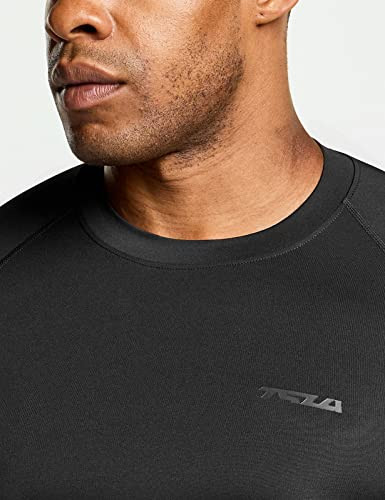 Men's UPF 50+ Long Sleeve Compression Shirts, Small Athletic Crewneck Black - Bild 7 von 7