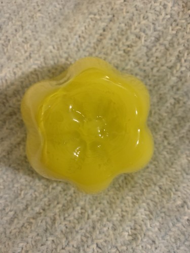 Blown Glass Yellow Pepper Paperweight Decoration - Picture 3 of 3