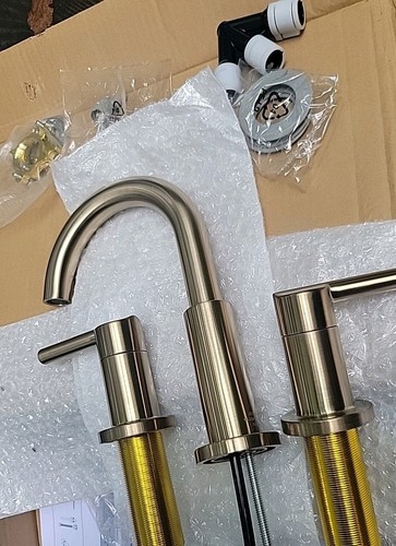 Delta Nicoli 35749LF-CZ Two Handle Widespread Bathroom Faucet - Champagne Bronze - Picture 2 of 15