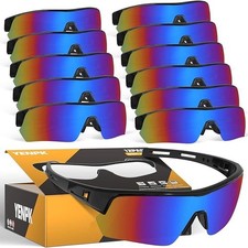 12 Pair Safety Glasses SunGlasses Goggles anti Scratch ANSI Z87+ UV Protection