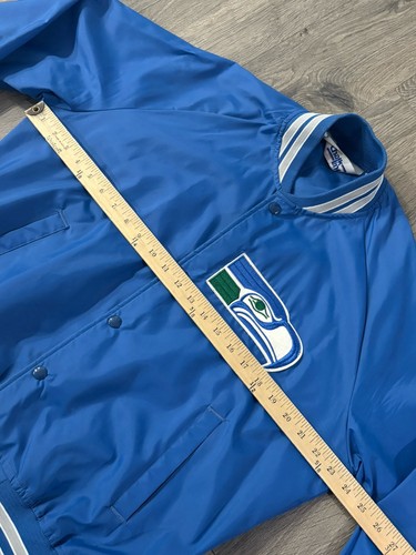 Chaqueta Bomber Vintage Chalk Line Seattle Seahawks Hecha en EE. UU. Talla Grande - Imagen 7 de 14