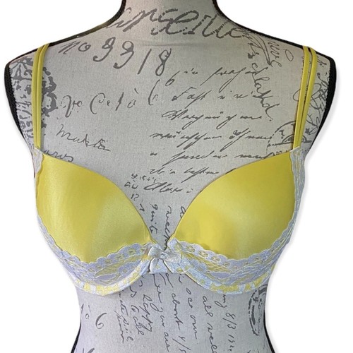 Victoria’s Secret Lined Demi Bra Yellow Size 32DD
