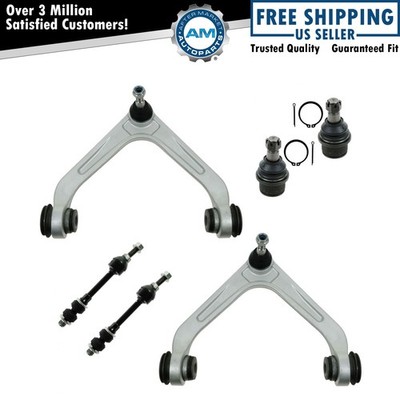 Front Suspension Kit Set of 6 Ball Joints Control Arms Sway Links for Ram Pickup
