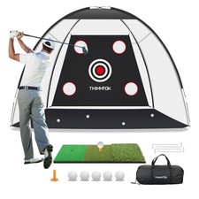 Golf Net, Golf Practice Net and Mat, 10x7FT Hitting Aids for Backyard Driving...