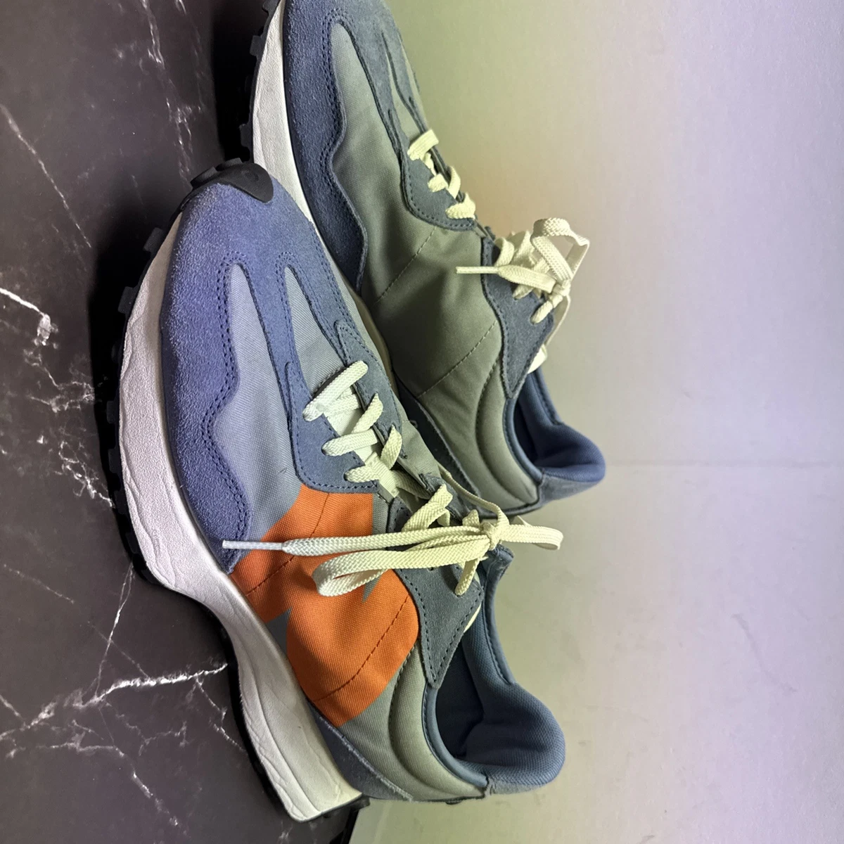 New Balance 327 Magnetic Blue Varsity Orange W for sale | eBay