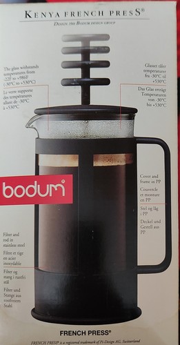 Bodum Kaffeebereiter für Kaffeebohnen, französische Presse, mit A - Bild 1 von 4