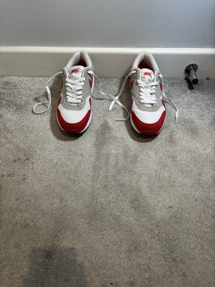 NIKE Air Max 1 OG Anniversary Red 2017 UK10, mint condition, photo 1 of 5