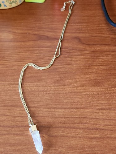 Kendra Scott Jayce 30" Halskette Anhänger goldfarben klar Kristall - Bild 5 von 12