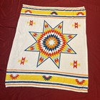 St Labre Indian School Blanket Southwest Aztec Native Throw SOFT Fleece 44"x56"