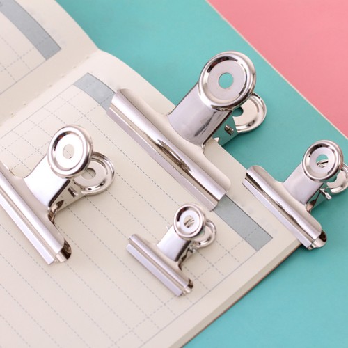 30 Pezzi Piccole Clip per Raccoglitore Forniture Ufficio Sacchetto Alimenti Acciaio Inox - Foto 10 di 12