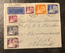 NEDERLAND INDIES 1936 TO HOLLAND. SOME MARKS/WEAR/CREASES/DAMAGE.
