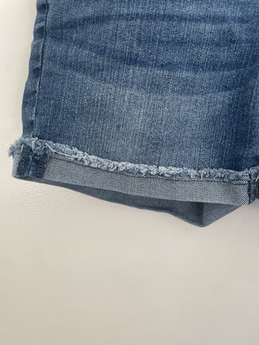 Old Navy Kids Girls Cotton Blend Adjustable Waist Stretch Denim Shorts Blue Sz 7 - Picture 6 of 7