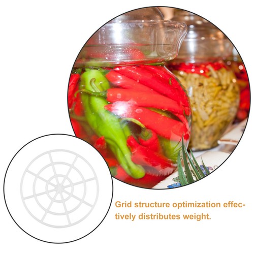 20pcs Pickle Press Mesh Plates: Plastic Fermenting Jar Presser Weights for Wide - Picture 7 of 12