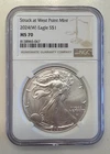 2024 (W) American Silver Eagle NGC MS 70 Struck @ West Point Brown Label
