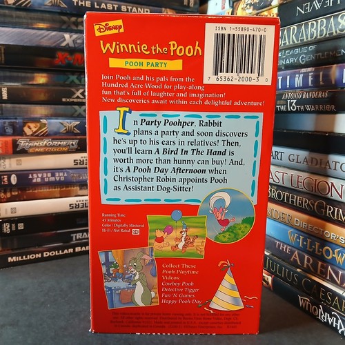 Winnie Puuh: Pooh Party (VHS) Disney, Kinder, GETESTET, KOSTENLOSER VERSAND - Bild 4 von 7