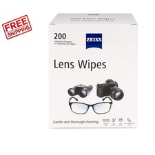 Individually Wrapped Cleaning Wipes - 200 Count for Scratch-Free Glasses