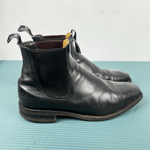 R.M. Williams Comfort Craftsman Black Leather Men’s Boots Size 8 H - Picture 8 of 12