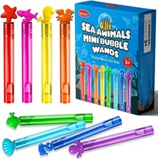 32Pcs Sea Mini Bubble Wands Assortment 8 Styles 8 Colors Party Favors...