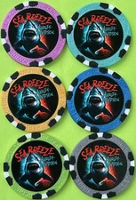 Harley Davidson Wide Print Poker Chip Sea Breeze HD in Shallotte, NC  (Pick 1)