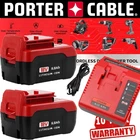 2Pack 18V 8.0Ah Lithium Battery for Porter Cable 18V PC18BLX PC18BL OR Charger