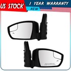 Pair Mirror Set Power Heated with Signal Light PTM LH&RH For 2013-16 Ford Escape