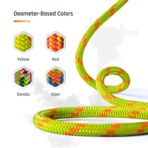 Arborist Seil 11,8 mm x 120 Fuß, Hergestellt in den USA Hochfest 24 Stränge Statisch Klettern... - Bild 4 von 5