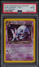 2002 Pokemon Card Neo Destiny 1st Edition Holo Dark Espeon #4 PSA 9 MINT