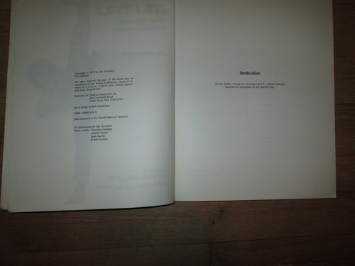 MU TAU: The Modern Greek Karate Jim Arvanitis 1979 Martial Arts Soft Cover Book - Foto 3 di 3