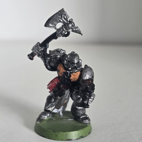 Warhammer 40k, Space Marine Librarian, bemaltes Metall, Power Axe, OOP E