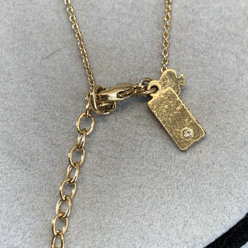 Cadena y colgante chapados en oro KATE SPADE New York “mrs” - Imagen 4 de 6