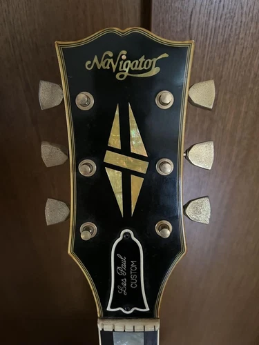 Navigator 1970 Black Les Paul Custom Diamond Inlay No.MG139