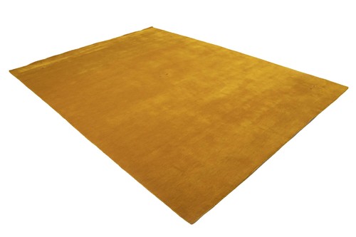 Modern Gold Tribal Pictorial Gabbeh Wool Rug Plush Contemporary Carpet 8X10 ft - Picture 4 of 12