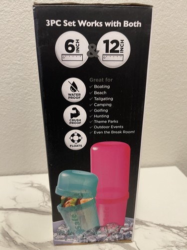 SubSafe Food & Drink Waterproof Container for Sub Sandwiches Shark Tank Charcoal - Picture 2 of 6