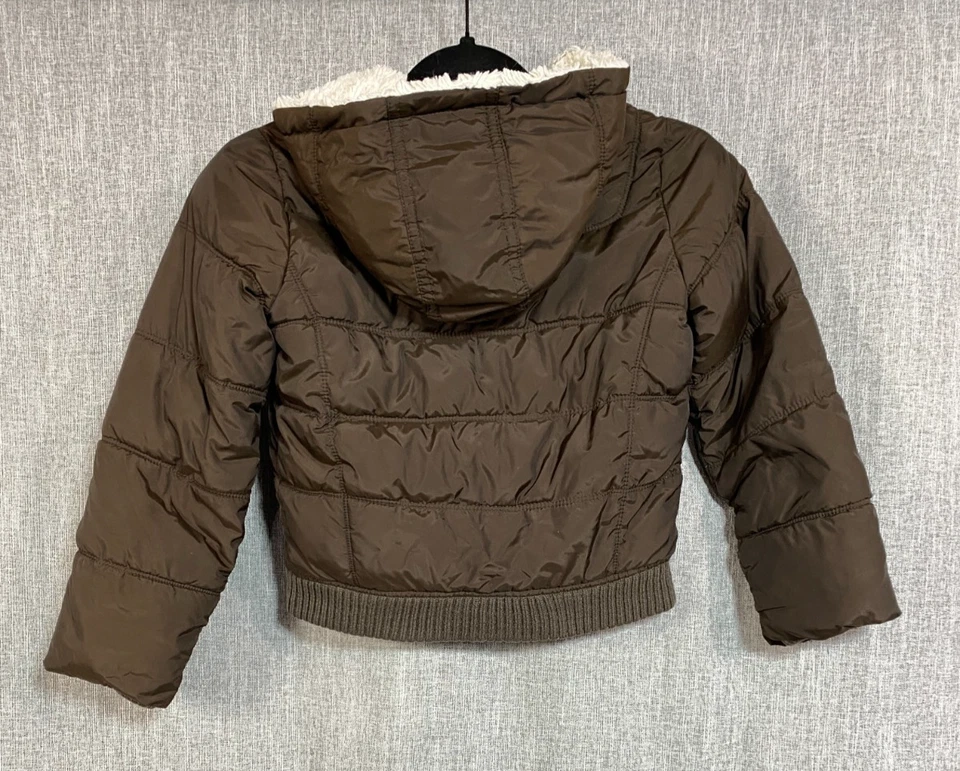 Cocoa Heart Hooded Coat, Cozy Winter Charm, (Old Navy Girls, Size S) - Image 2 of 4