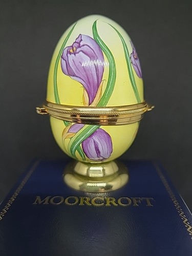 Ein sehr seltenes Moorcroft Emaille Eierbecher Set "Purple Crocus" 2001 - Bild 2 von 24
