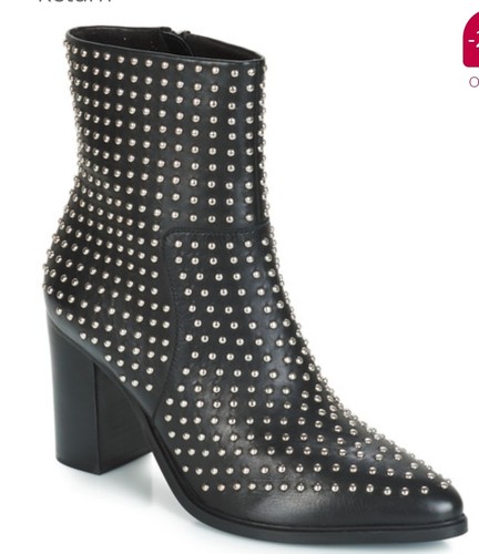 Rebecca Minkoff Studded Leather Boot Block Heel Sz 8. - Picture 2 of 7
