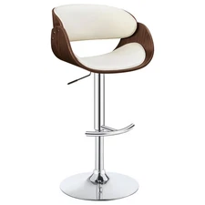 Coaster Adjustable Bar Stool Ecru