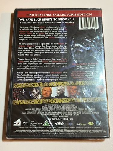 Leviathan: Story of Hellraiser & Hellbound: Hellraiser II Rare Horror DVD SEALED - Picture 2 of 7
