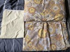 Bed Spread Sheet ,cover & Pillowcase Yellow Floral St Michaels Retro 174 X 248cm