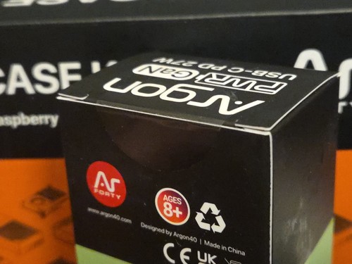 Argon NEO 5 Raspberry Pi 5 Starter Kit 4GB Kit 64GB SD Card 27W Pwr Gan Psu New - Afbeelding 16 van 23