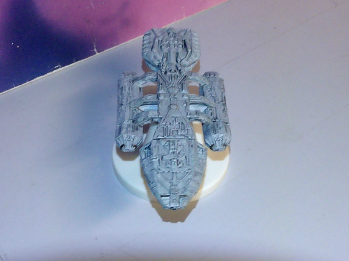 KONAMI BATTLESTAR GALACTICA CLASSIC BATTLESTAR ACROPOLIS 4" MINIATUR mit STÄNDER - Bild 4 von 9